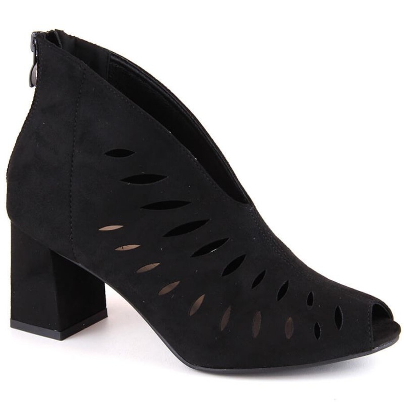 Zamszowe botki Potocki W WOL225A czarne