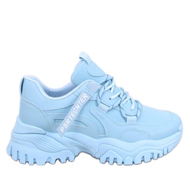 Sneakersy na koturnie Bains Blue niebieskie