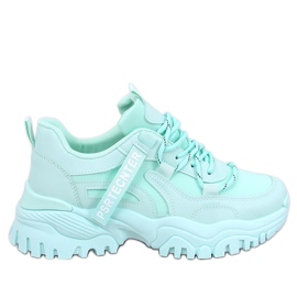 Sneakersy na koturnie Bains Green zielone