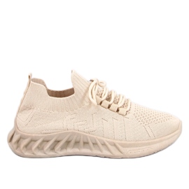 Buty sportowe skarpetkowe Neam Beige beżowy