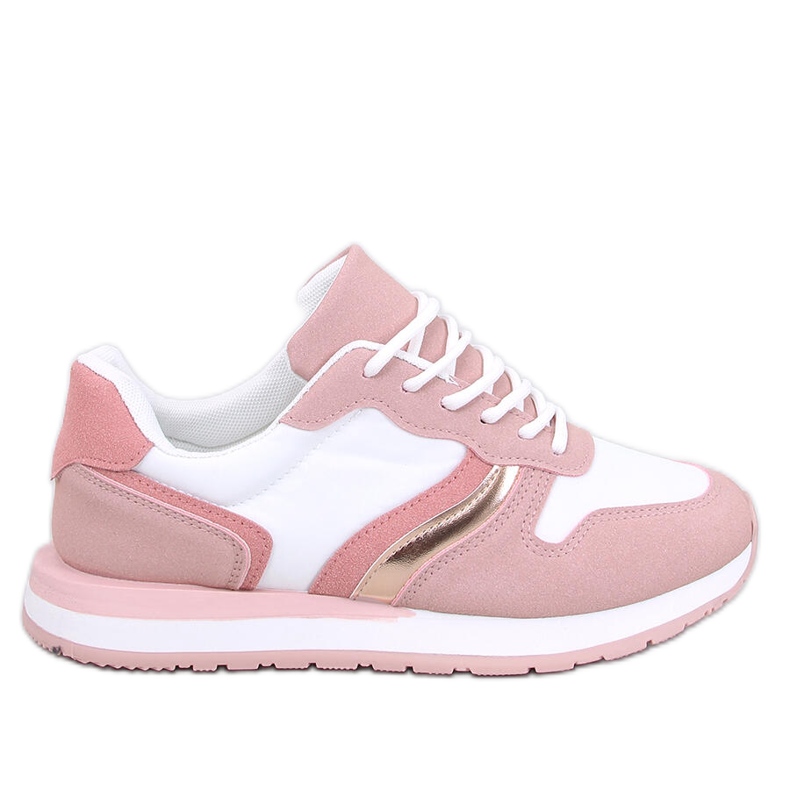 Sneakersy damskie Carthy Pink białe