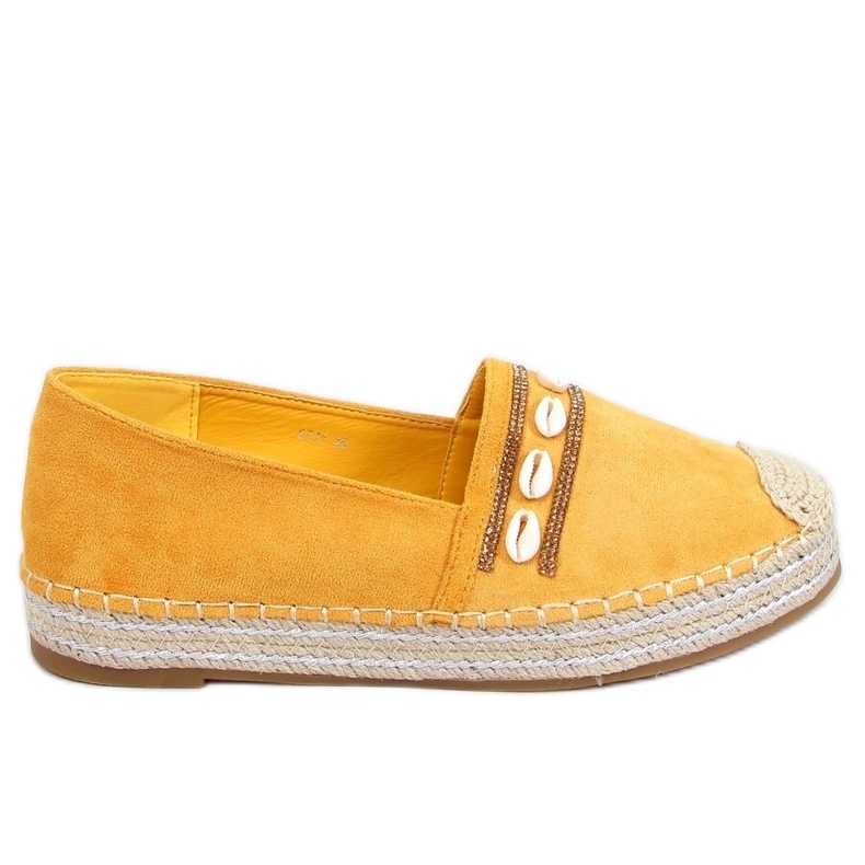 Espadryle z muszelkami Ocean Yellow żółte