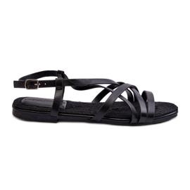 Płaskie Sandały Damskie Big Star NN274011 Czarne