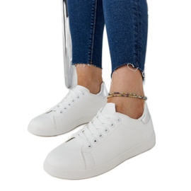 Białe trampki na platformie Hagosa