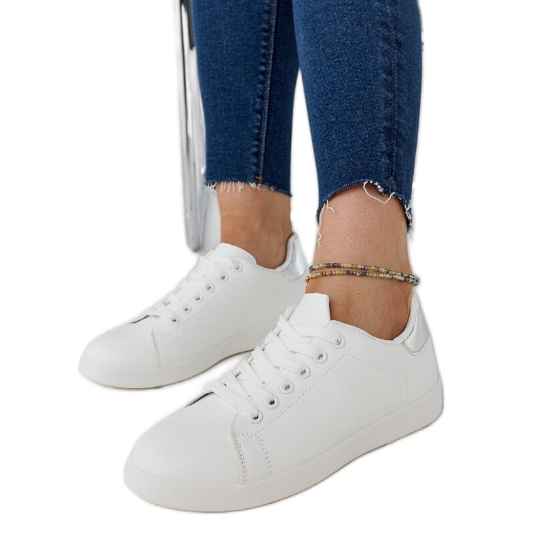 Białe trampki na platformie Hagosa