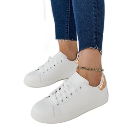 Białe trampki na platformie Birikti