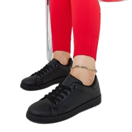 Czarne trampki na platformie Birikti