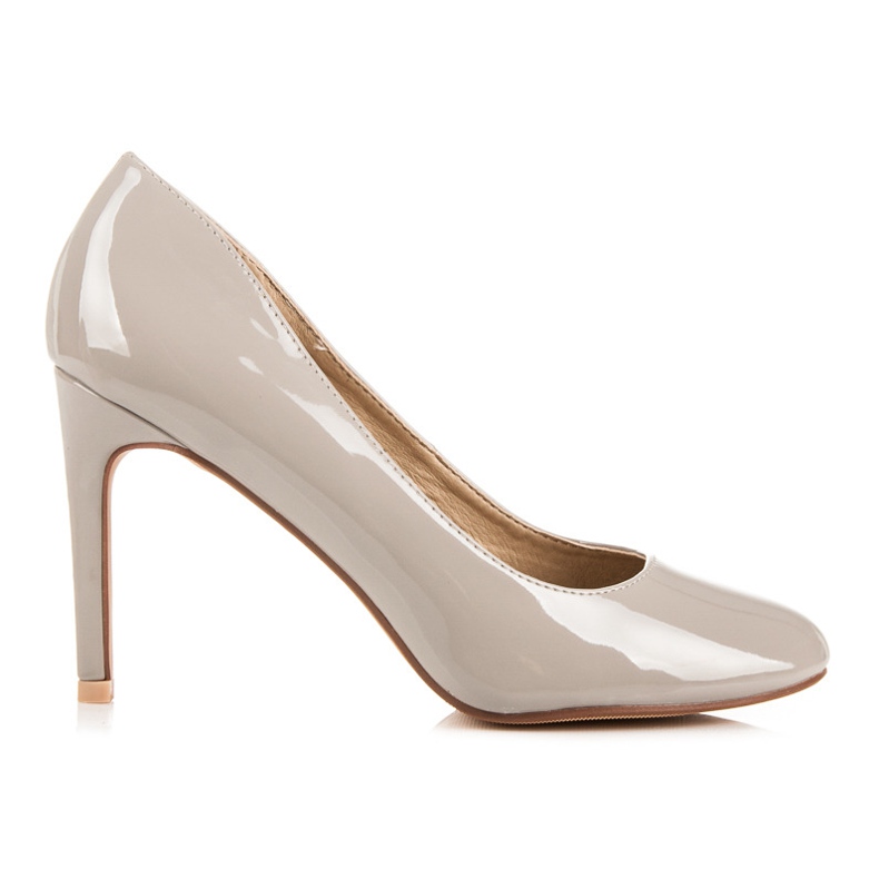 Comer Lakierowane Szpilki szare