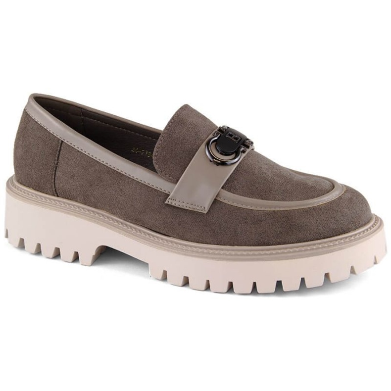 Mokasyny Potocki YQ21342 W WOL233 brązowe