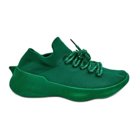 Wsuwane Buty Sportowe Damskie Zielone Juhitha