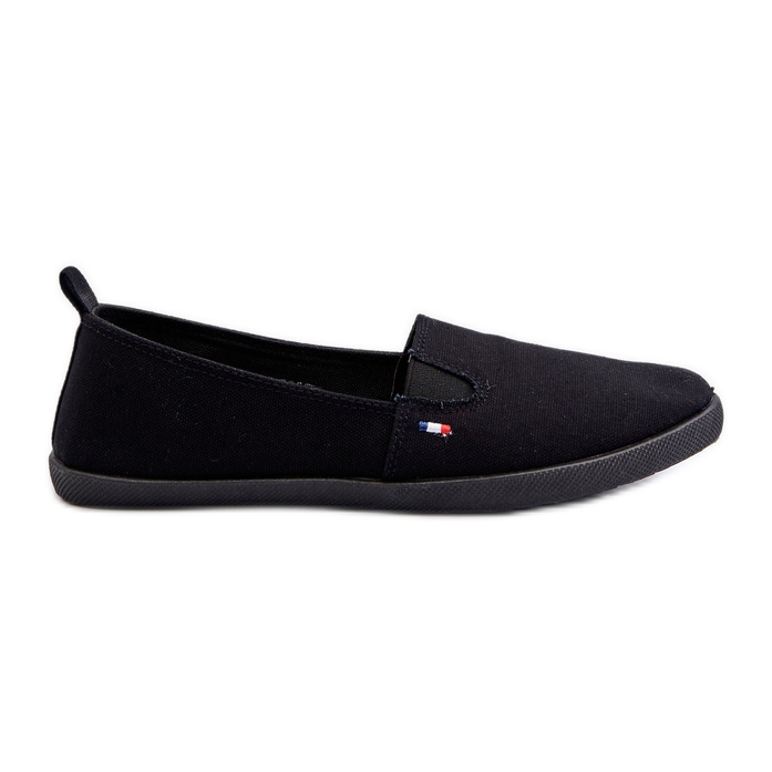 Tenisówki Trampki Slip-On Damskie Czarne Adrancia