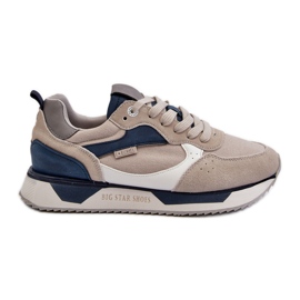 Sneakersy Męskie Memory Foam System Big Star NN174348 Szare