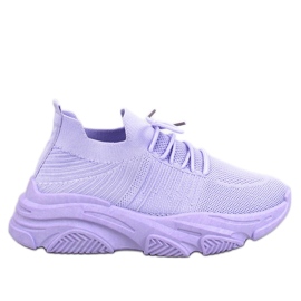 Buty sportowe skarpetkowe Fabre Purple fioletowe