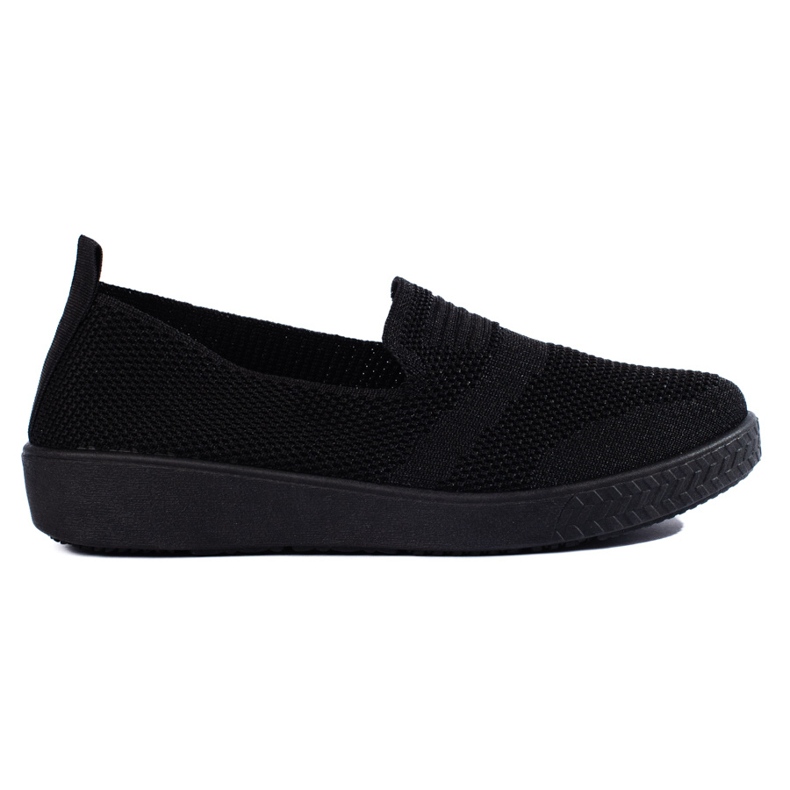 Wsuwane czarne trampki slip on