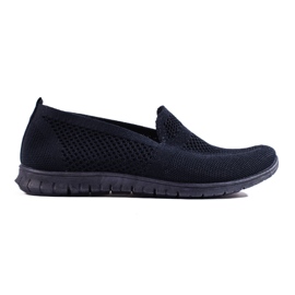 Wsuwane trampki slip on granatowe niebieskie