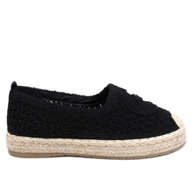 Ażurowe espadryle Dagonei Black czarne