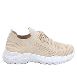 Buty sportowe skarpetkowe Jaussa Beige beżowy