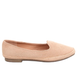 Baleriny espadryle damskie Ballot Camel beżowy