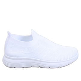 Buty skarpetkowe wsuwane Groppi White białe