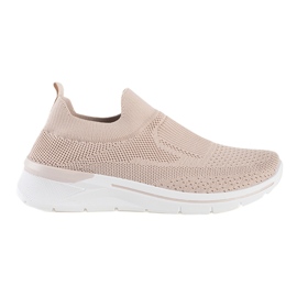 Buty damskie do fitnessu pudrowe różowe