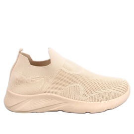 Buty sportowe skarpetkowe Goff Beige beżowy