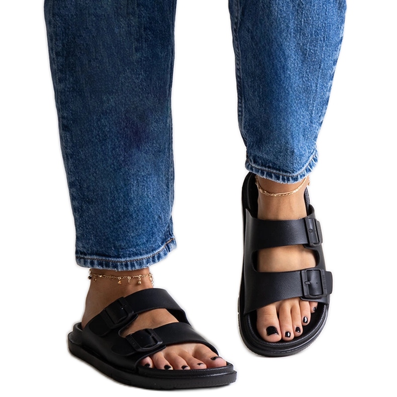 Czarne klapki Big Star NN274A750