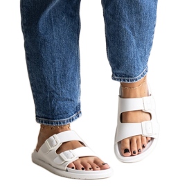 Białe klapki Big Star NN274A751