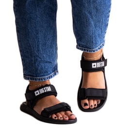 Czarne sportowe sandały Big Star HH274A024