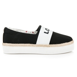 Kylie Espadryle Love & Peace czarne