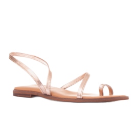 Marco Shoes Sandały Pafos złoty