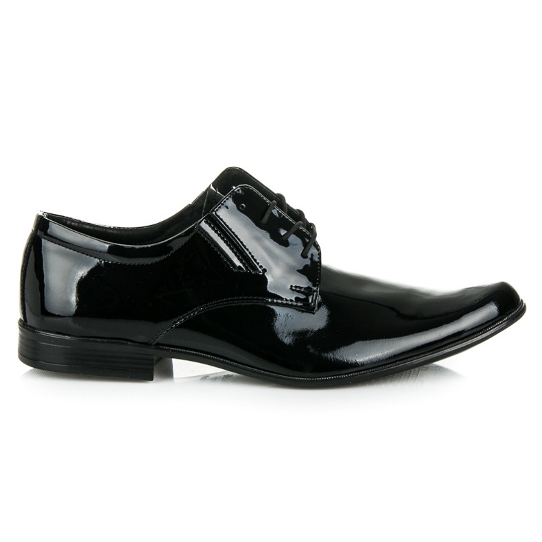 Lucca Lakierowane Buty Wizytowe czarne