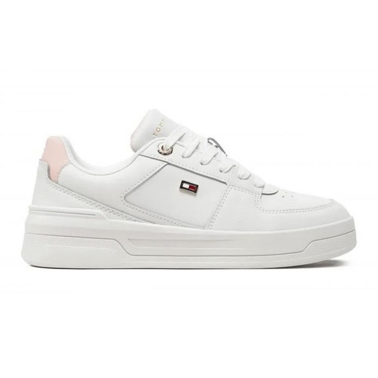 Buty Tommy Hilfiger Flag Basket Sneaker W FW0FW080810LA białe