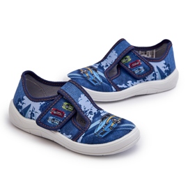 Kapcie Dziecięce Na Rzep Befado 911X022 Niebieskie