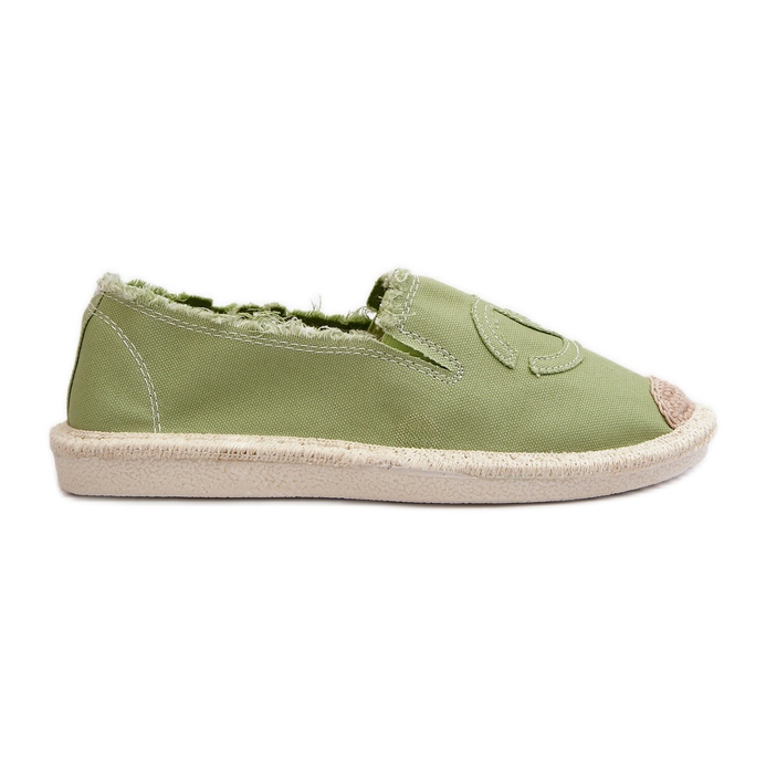 Klasyczne Damskie Espadryle Zielone Flaure