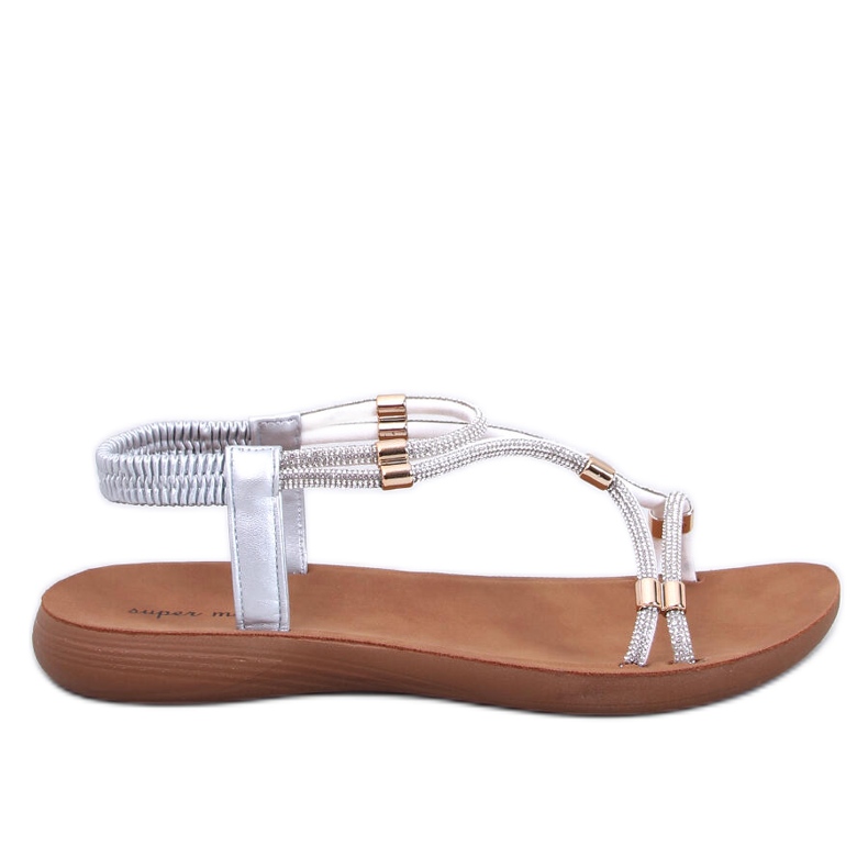 Sandałki miękkie i wygodne Malcuis Silver srebrny