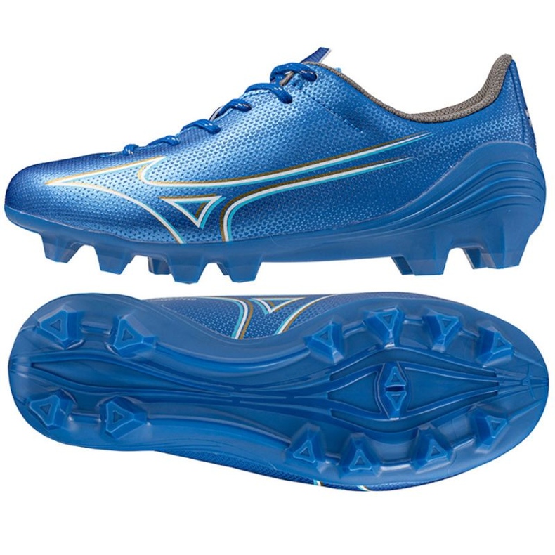 Buty Mizuno Alfa Select Jr Fg P1GB246527 niebieskie