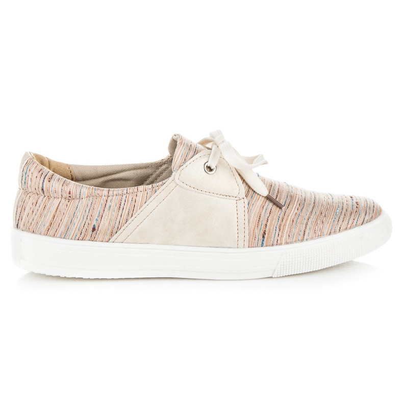 Kylie Trampki z etnicznym wzorem brązowe