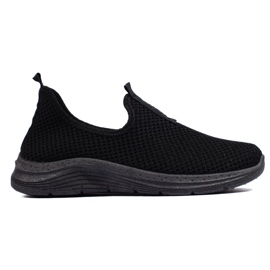 Czarne tekstylne buty sportowe