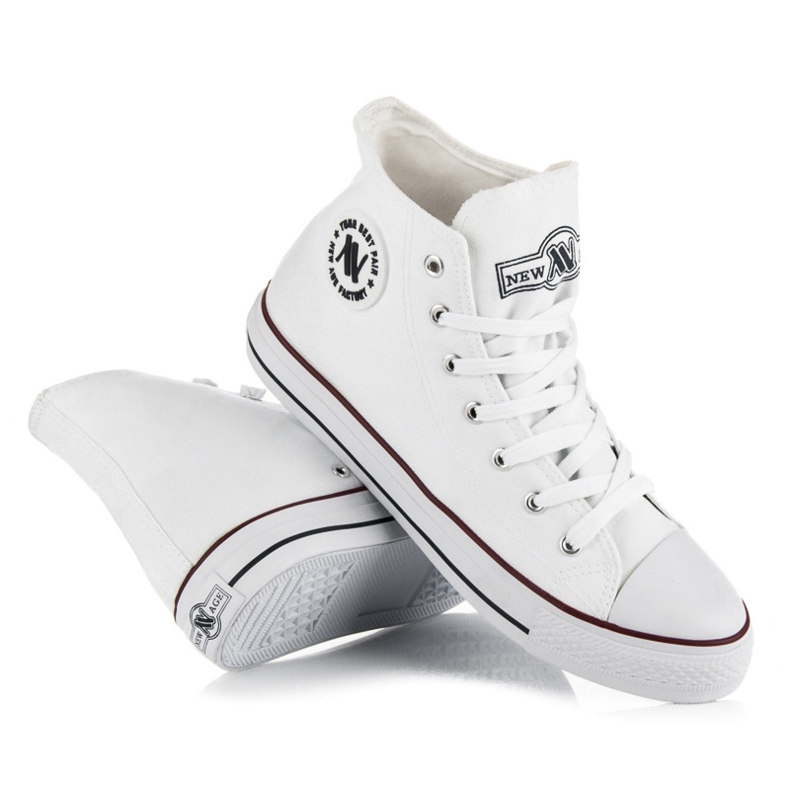 Wysokie Trampki New Age białe