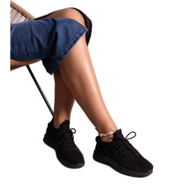 Czarne sneakersy sportowe Khitam