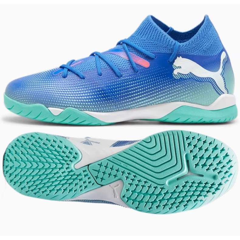 Buty Puma Ultra 7 Match TT+ Mid 107948 01 niebieskie