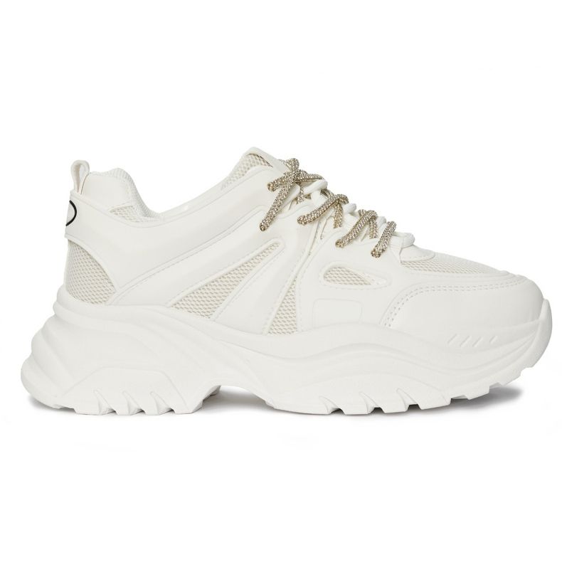 Damskie białe sneakersy