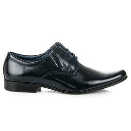 Lucca Wizytowe Sznurowane Półbuty niebieskie