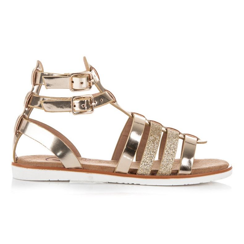 Kylie Sandały rzymianki żółte