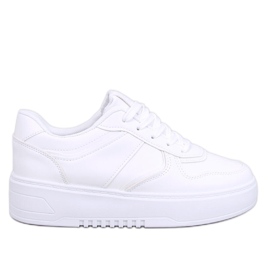 Sneakersy damskie Lees White białe