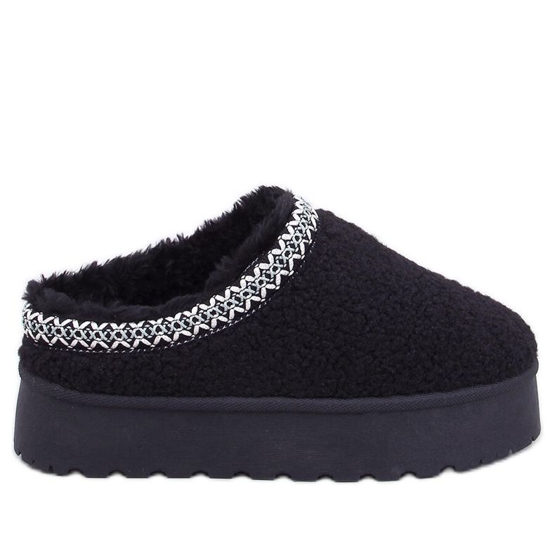 Śniegowce krótkie z barankiem Lamb Black czarne