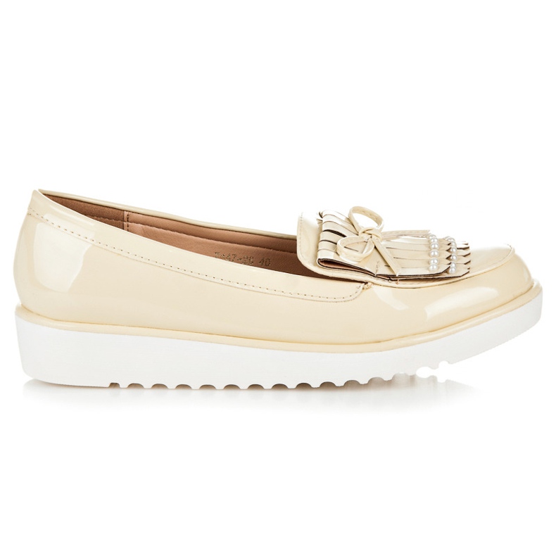 Żółte Lakierowane Półbuty VICES