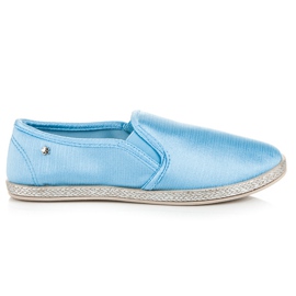 Balada Espadryle Slip On niebieskie