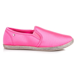 Balada Espadryle Slip On różowe