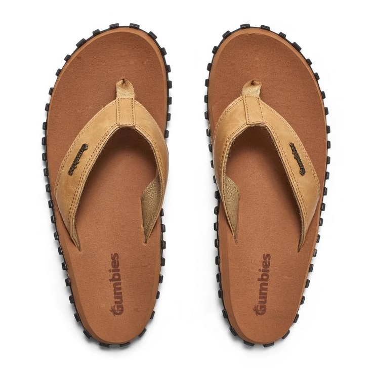 Japonki Gumbies Vegovert Flip-Flops Unisex Tan GU-FFVEG128 brązowe